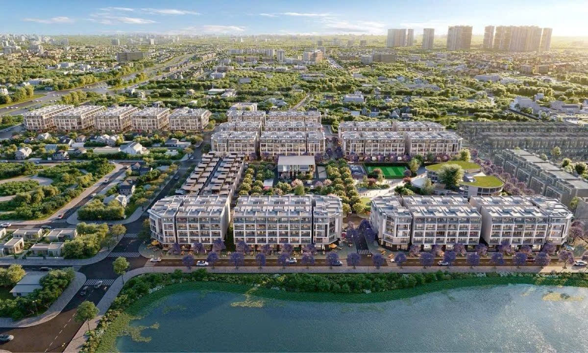 Bán nhà phố trung tâm trâu quỳ gia lâm 90m2 mặt tiền 6m